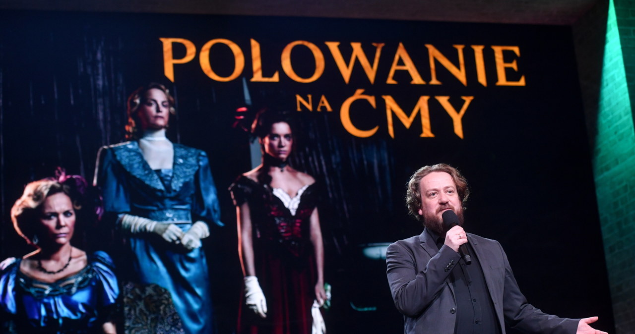 Prezes TVP Mateusz Matyszkowicz na pokazie pierwszego odcinka serialu "Polowanie na ćmy" /Piotr Nowak /PAP