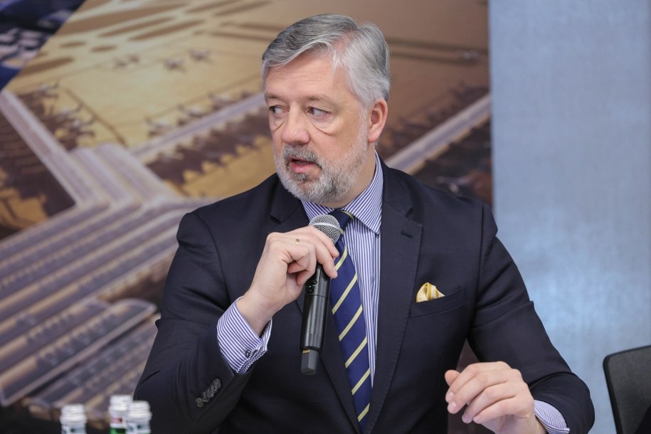 Prezes zarządu CPK Filip Czernicki. /Rafał Guz /PAP