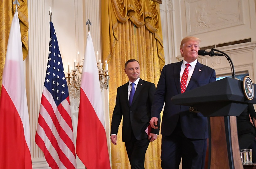 Prezydenci Andrzej Duda i Donald Trump w Białym Domu /MANDEL NGAN / AFP /AFP