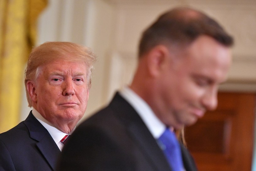 Prezydenci Donald Trump i Andrzej Duda różnili się w ocenie intencji Rosji wobec Polski - pisze AP /MANDEL NGAN /AFP