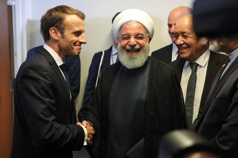 Prezydenci Francji i Iranu w 2018 r. /AFP