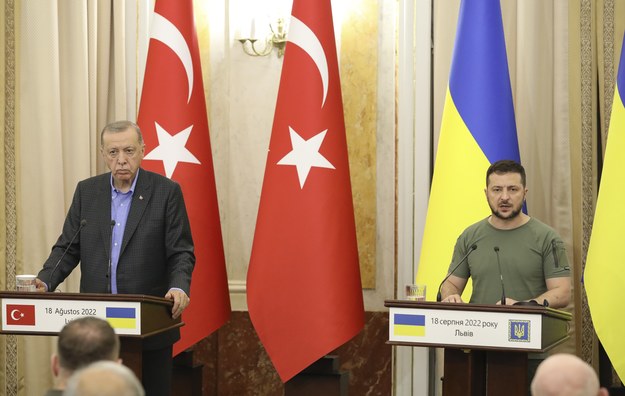 Prezydenci Turcji i Ukrainy spotkali się we Lwowie /MYKOLA TYS /PAP/EPA
