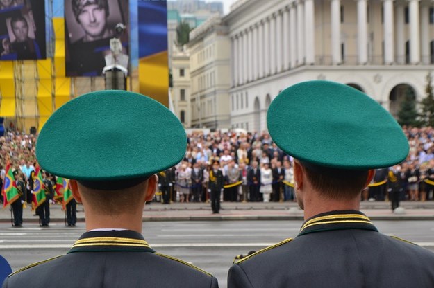 Prezydenci wzięli udział w obchodach na kijowskim Majdanie Niepodległości /Paweł Balinowski /RMF FM