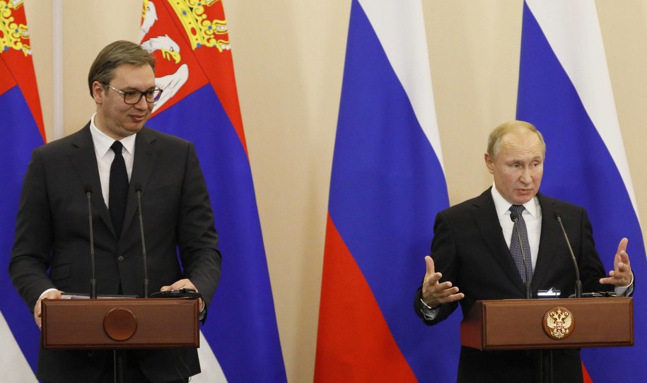 Prezydencji Serbii i Rosji - Aleksander Vučić i Władimir Putin - na zdjęciu z grudnia 2019 roku /SHAMIL ZHUMATOV / POOL /PAP/EPA