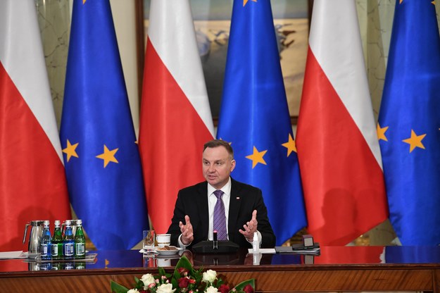 Prezydent Andrzej Dud /Radek Pietruszka /PAP