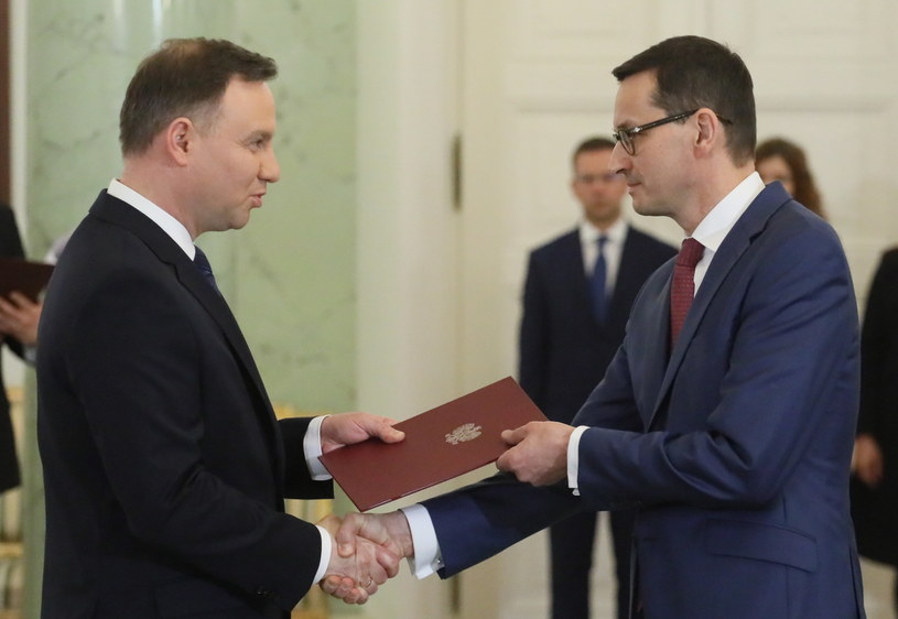 Prezydent Andrzej Duda desygnował Mateusza Morawieckiego na Prezesa Rady Ministrów /Paweł Supernak /PAP