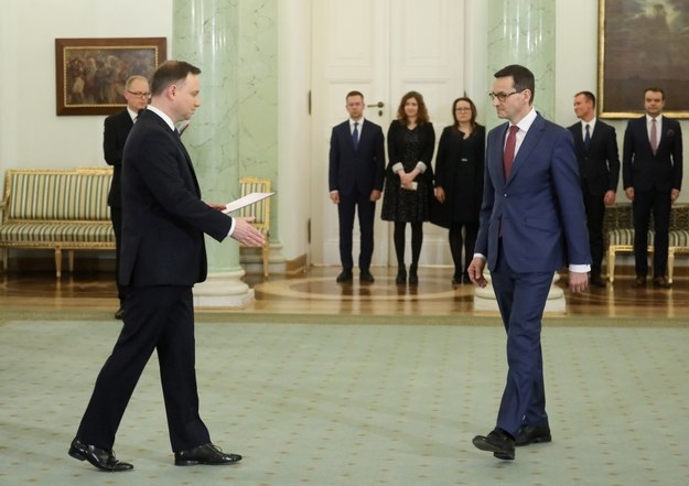 Prezydent Andrzej Duda desygnuje Mateusza Morawieckiego /Paweł Supernak /PAP