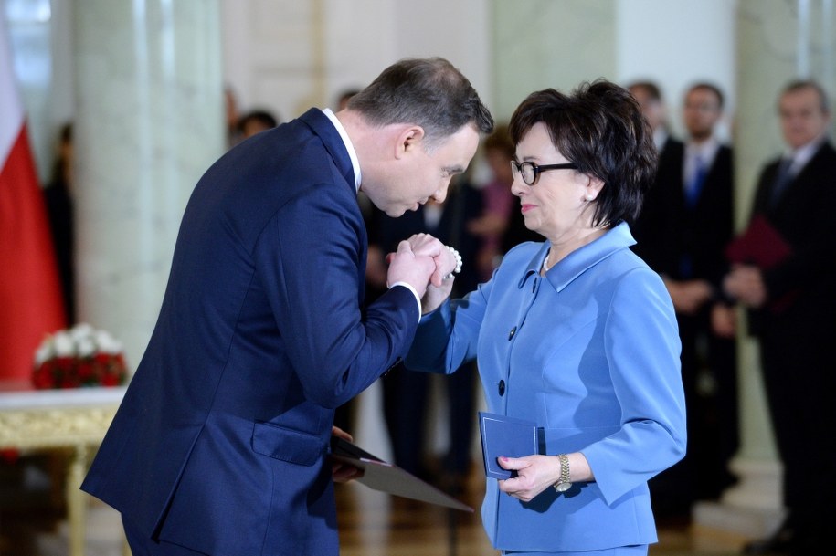 Prezydent Andrzej Duda i Elżbieta Witek /Jacek Turczyk /PAP