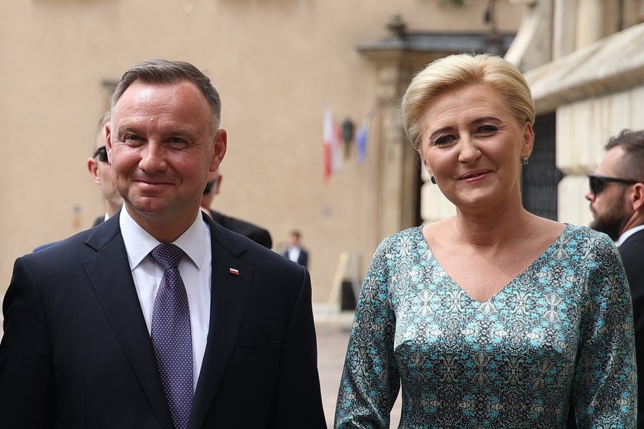 Prezydent Andrzej Duda i jego małżonka Agata Duda od środy wypoczywają na urlopie. (Zdjęcie z 11 lipca, Kraków) /	Łukasz Gągulski /PAP