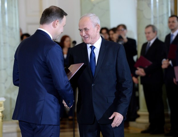 Prezydent Andrzej Duda i Krzysztof Tchórzewski /Jacek Turczyk /PAP