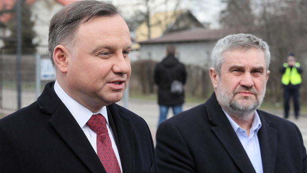 Prezydent Andrzej Duda i minister rolnictwa Jan Krzysztof Ardanowski /Paweł Supernak /PAP