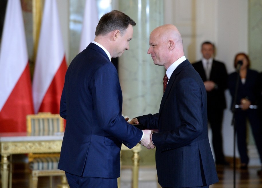 Prezydent Andrzej Duda i Paweł Szałamacha /Jacek Turczyk /PAP