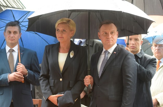 Prezydent Andrzej Duda i Pierwsza Dama Agata Kornhauser-Duda /Grzegorz Michałowski /PAP