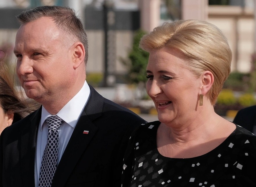 Prezydent Andrzej Duda i pierwsza dama Agata Kornhauser-Duda /Mateusz Marek /PAP