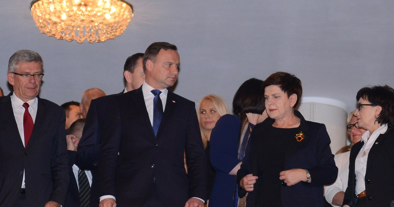 Prezydent Andrzej Duda i premier Beata Szydło /Mateusz Jagielski /East News