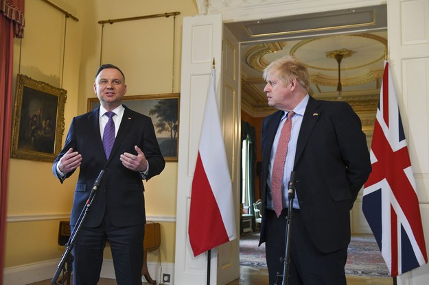 Prezydent Andrzej Duda i premier Boris Johnson /CHRIS J. RATCLIFFE / POOL /PAP/EPA