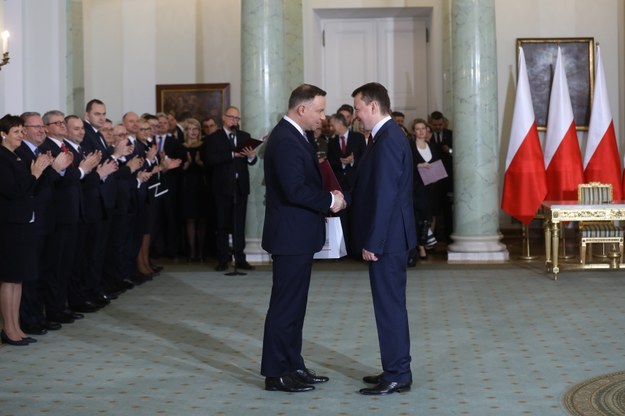Prezydent Andrzej Duda i premier Mateusz Morawiecki /Rafał Guz /PAP