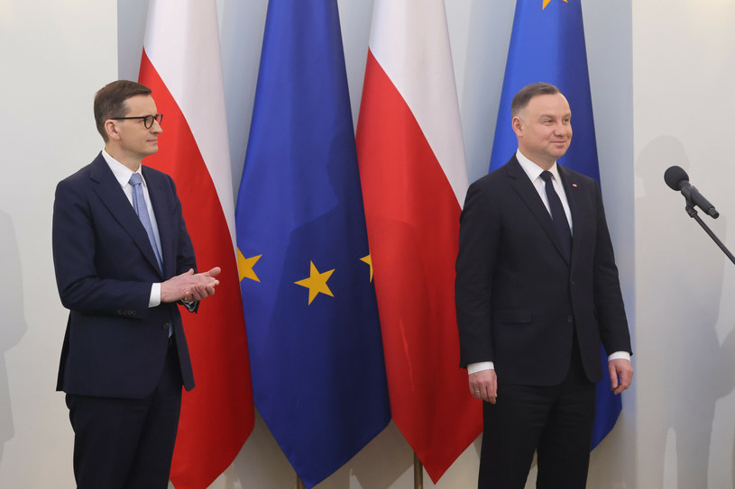Prezydent Andrzej Duda i premier Mateusz Morawiecki /Andrzej Iwanczuk /Reporter /East News