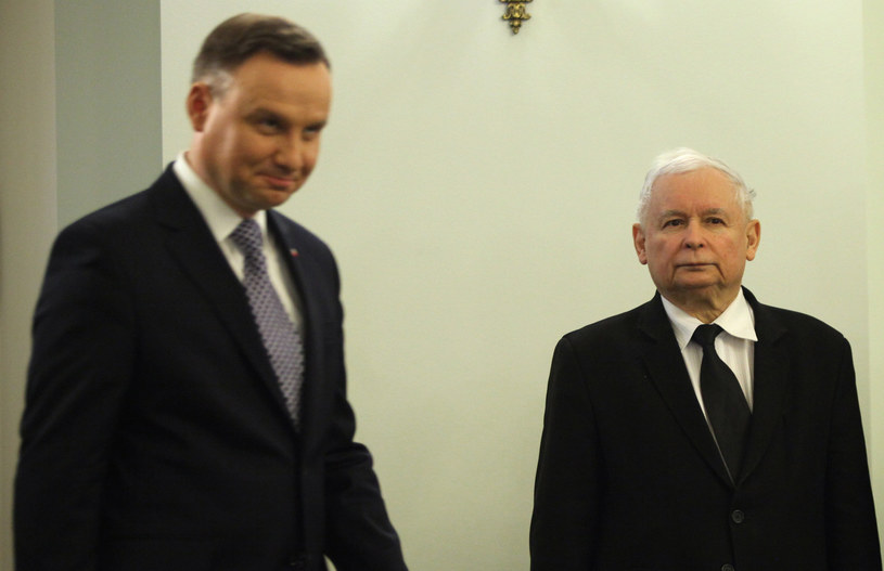 Prezydent Andrzej Duda i prezes PiS Jarosław Kaczyński /Stefan Maszewski /Reporter