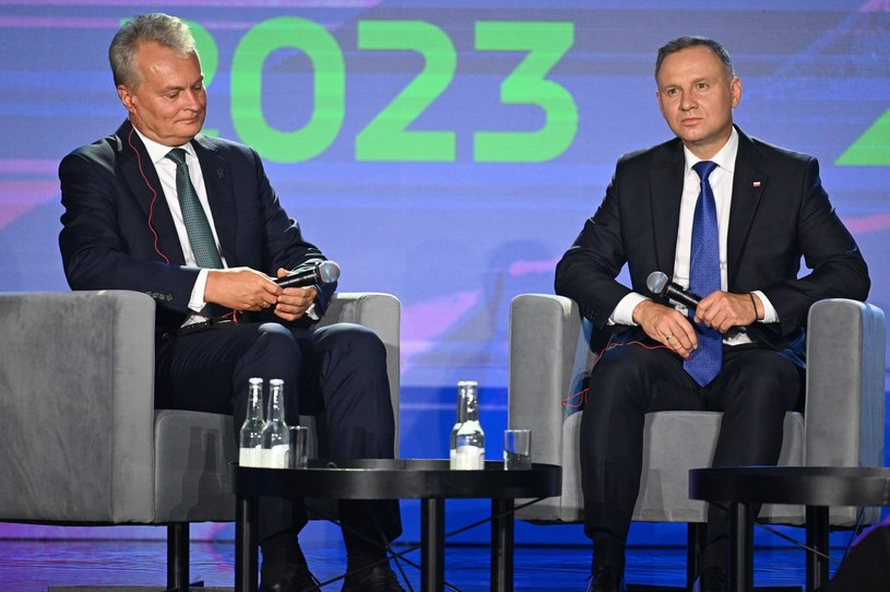 Prezydent Andrzej Duda i prezydent Litwy Gitanas Nauseda /Darek Delmanowicz /PAP