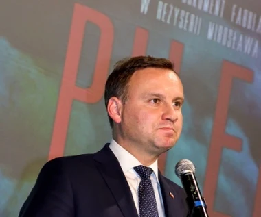 Prezydent Andrzej Duda na pokazie "Pileckiego"