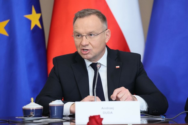 Prezydent Andrzej Duda na posiedzeniu Rady Bezpieczeństwa Narodowego /Wojciech Olkusnik/East News /East News