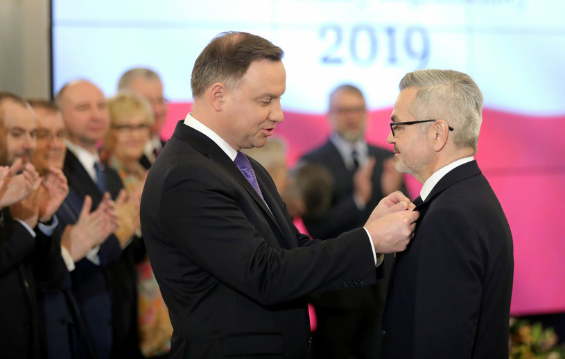 Prezydent Andrzej Duda oraz Krzysztof Krajewski. /East News