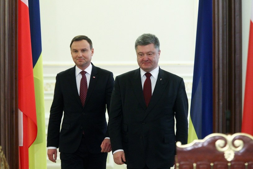 prezydent Andrzej Duda oraz prezydent Petro Poroszenko /Ukrafoto /East News