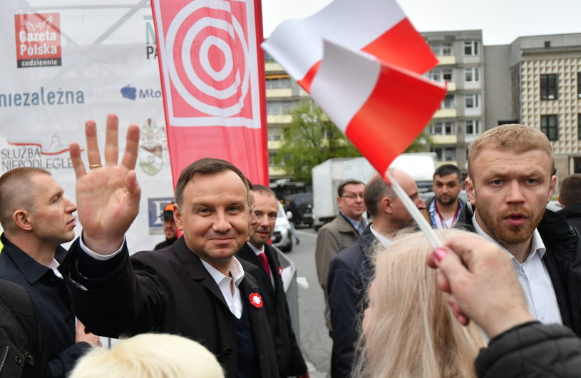 Prezydent Andrzej Duda podczas obchodów 226. rocznicy uchwalenia Konstytucji 3 Maja. /Bartłoemiej Zborowski /PAP