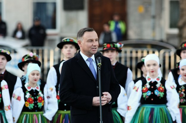 Prezydent Andrzej Duda podczas spotkania z mieszkańcami Gorzowa Wielkopolskiego / 	Lech Muszyński    /PAP