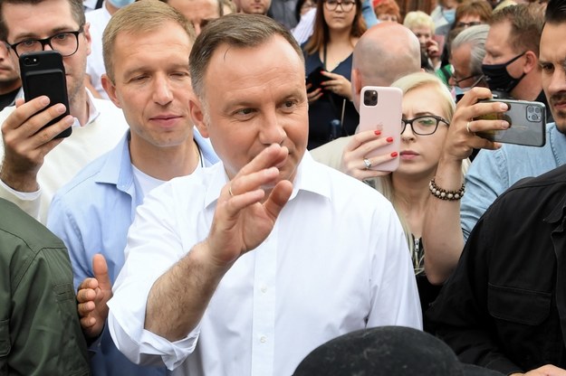 Prezydent Andrzej Duda podczas wizyty w Toruniu /\Tytus Żmijewski /PAP