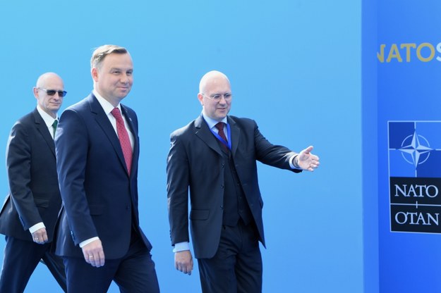 Prezydent Andrzej Duda przed szczytem NATO /Radek Pietruszka /PAP