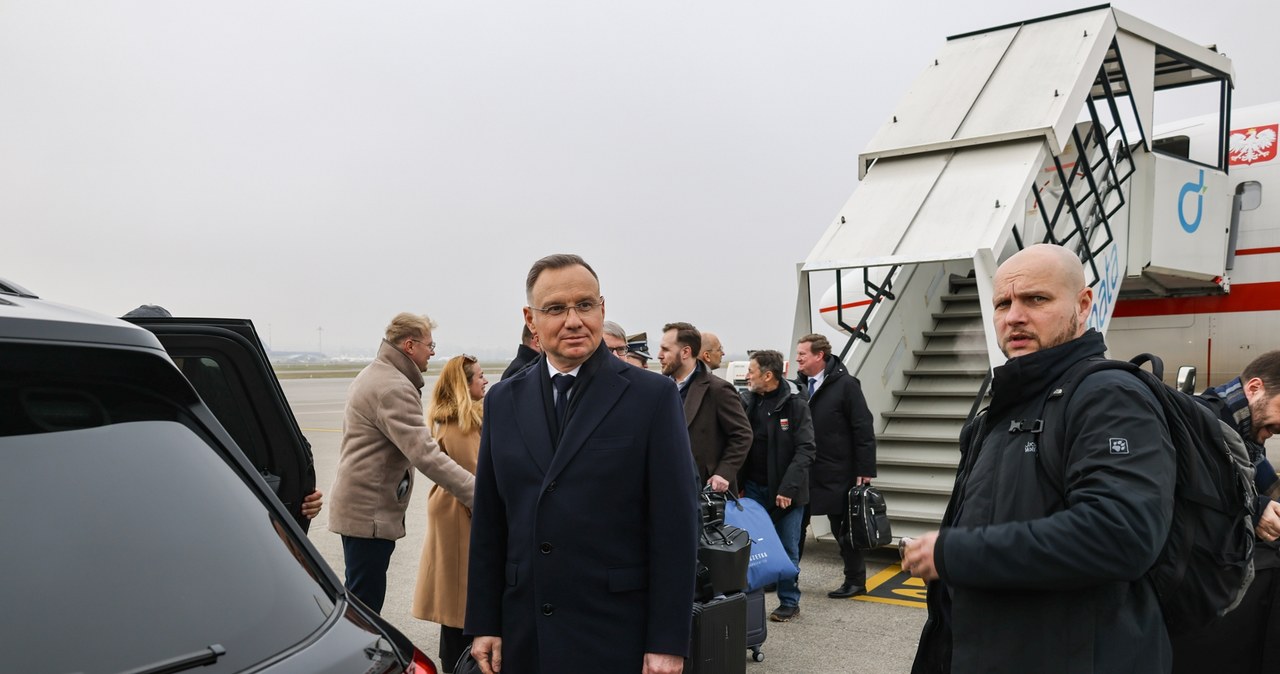 Prezydent Andrzej Duda przybył do Szwajcarii. Weźmie udział w forum ekonomicznym w Davos /Albert Zawada /PAP