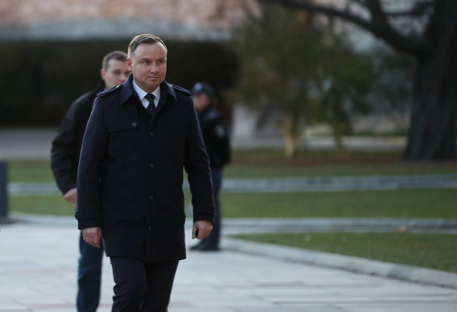 Prezydent Andrzej Duda  w drodze do katedry na Wawelu w Krakowie //Łukasz Gągulski /PAP