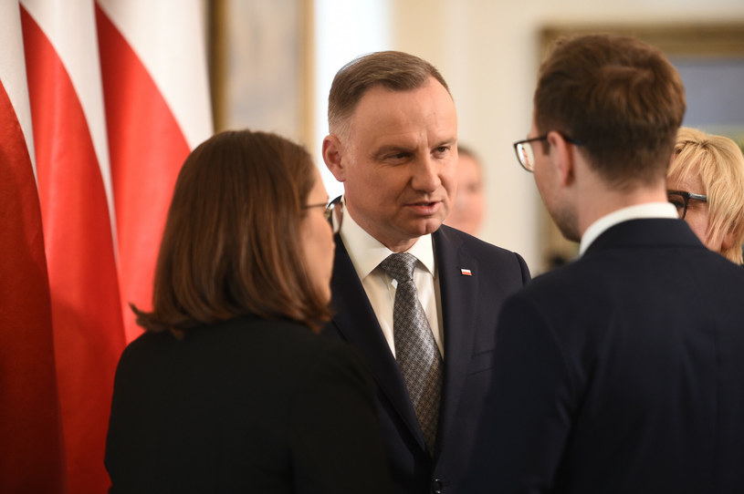 Prezydent Andrzej Duda w rozmowie z Waldemarem Budą / fot. Zbyszek Kaczmarek/REPORTER  /East News