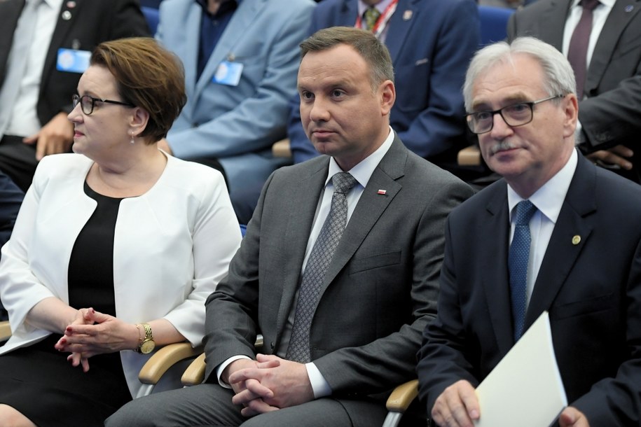 Prezydent Andrzej Duda z politykami Prawa i Sprawiedliwości /pap/Jakub Kaczmarczyk /PAP