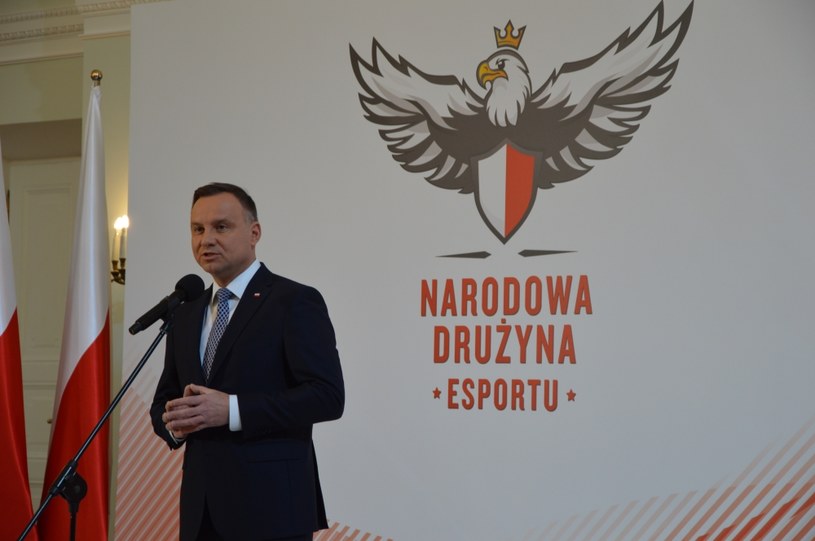 Prezydent Andrzej Duda zabrał głos jako pierwszy. /Patryk Głowacki /ESPORTER