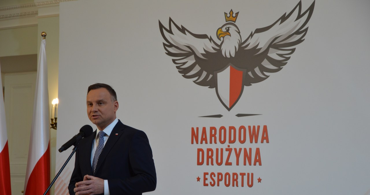 Prezydent Andrzej Duda zabrał głos jako pierwszy. /Patryk Głowacki /ESPORTER