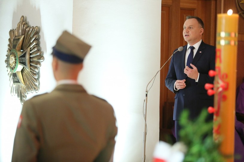 Prezydent Andrzej Duda zabrał głos podczas mszy /Piotr Molecki /East News