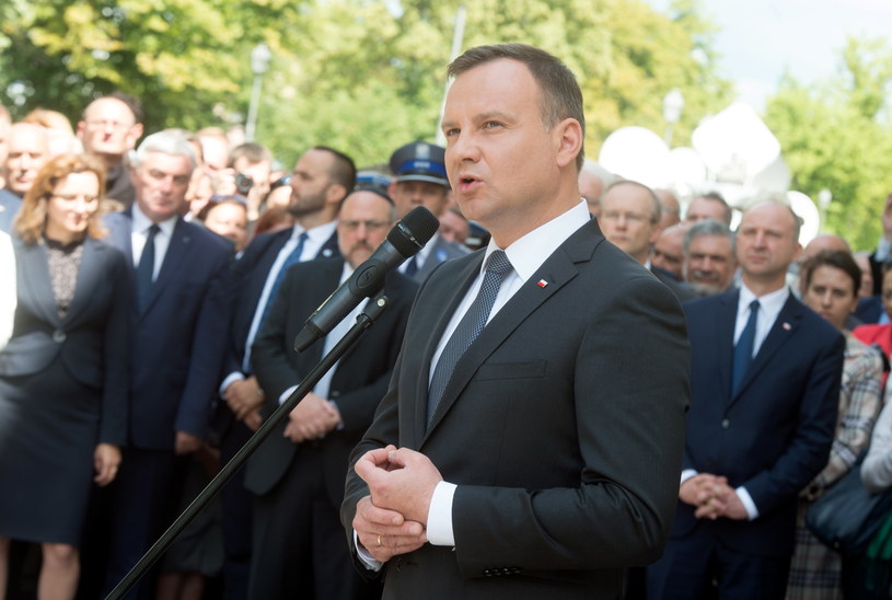 Prezydent Andrzej Duda /Grzegorz Michałowski /PAP