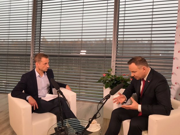 Prezydent Andrzej Duda /Michał Dukaczewski /RMF FM