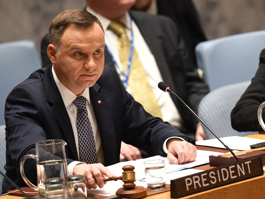 Prezydent Andrzej Duda /Radek Pietruszka /PAP