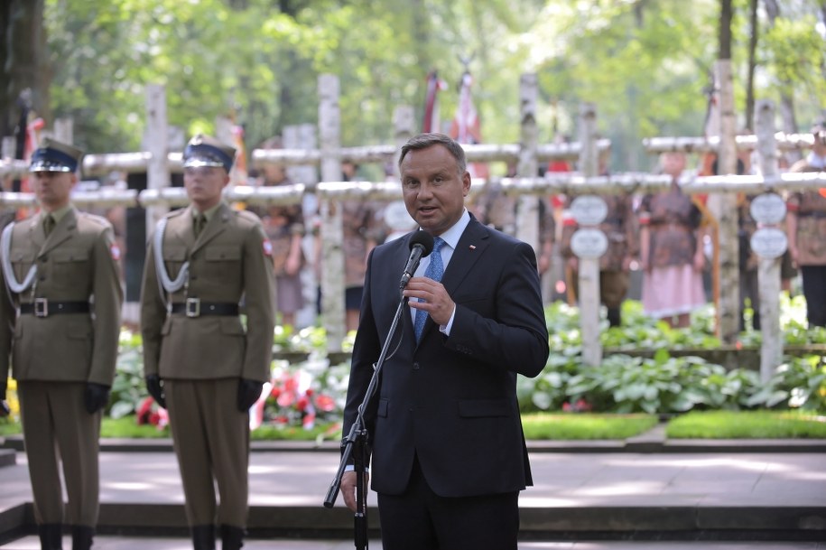 Prezydent Andrzej Duda /Marcin Obara /PAP
