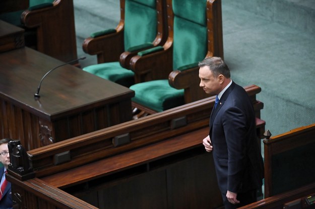 Prezydent Andrzej Duda / 	Radek Pietruszka   /PAP