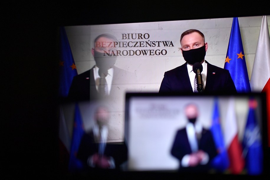 Prezydent Andrzej Duda / 	Marcin Obara  /PAP