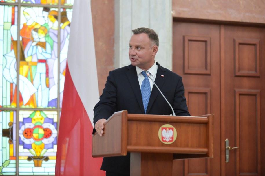 Prezydent Andrzej Duda / 	Marcin Obara  /PAP