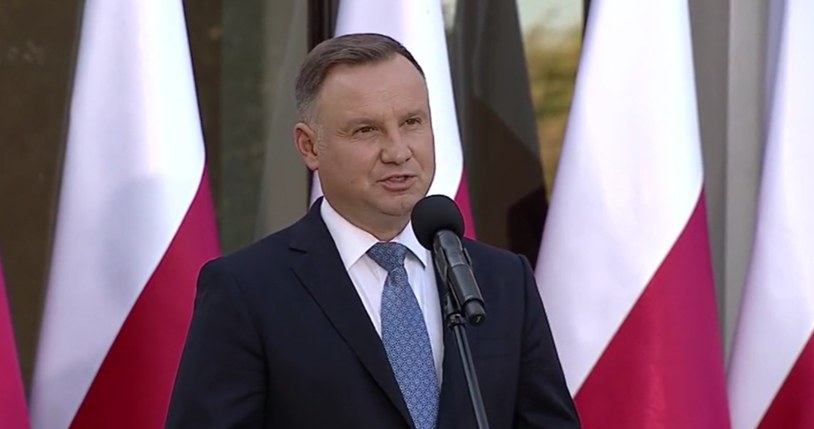 Prezydent Andrzej Duda /Polsat News