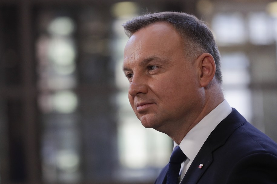 Prezydent Andrzej Duda /OLIVIER HOSLET /PAP/EPA