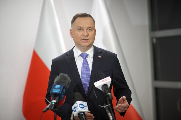 Prezydent Andrzej Duda /	Łukasz Gągulski /PAP
