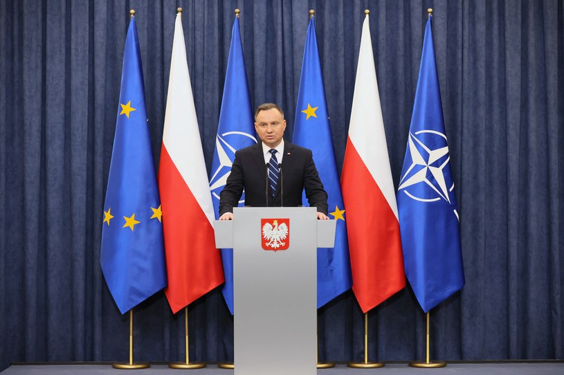 Prezydent Andrzej Duda /	Leszek Szymański   /PAP
